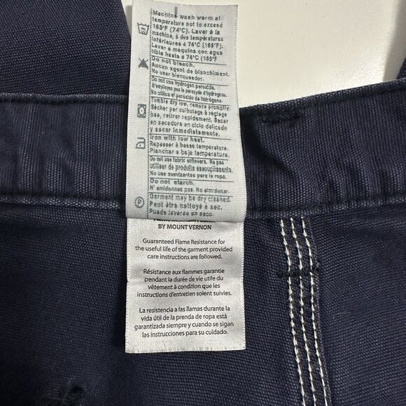 Carhartt Blue Dungaree Fit Flame Resistant Utility Cargo Work Pants Size 38x32 - Picture 12 of 14